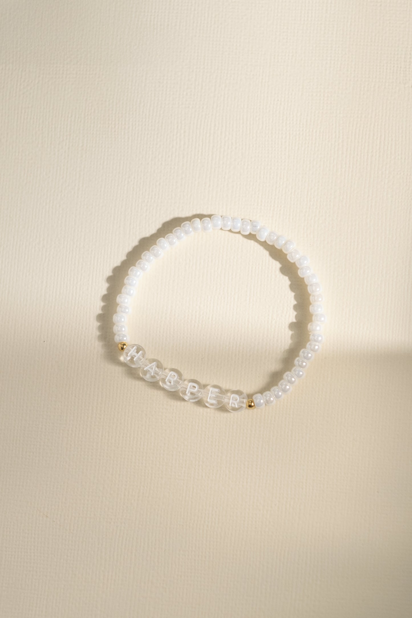 Personalised bead bracelet
