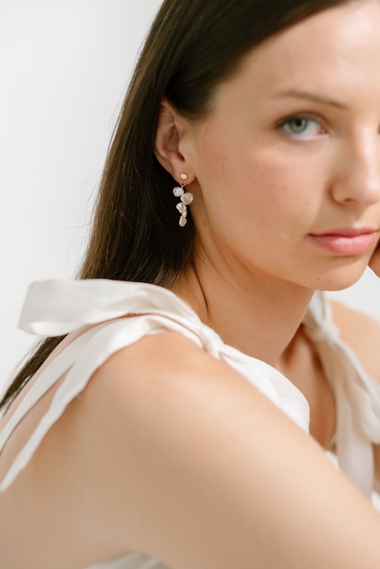 Keshi Pearl earrings