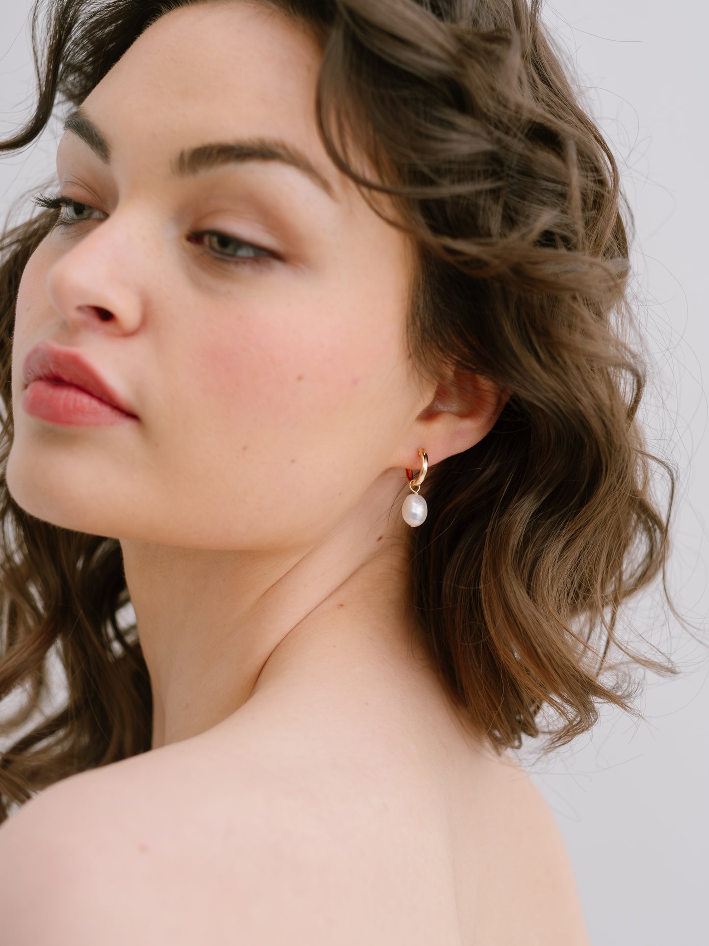 Sarah Pearl hoop earrings