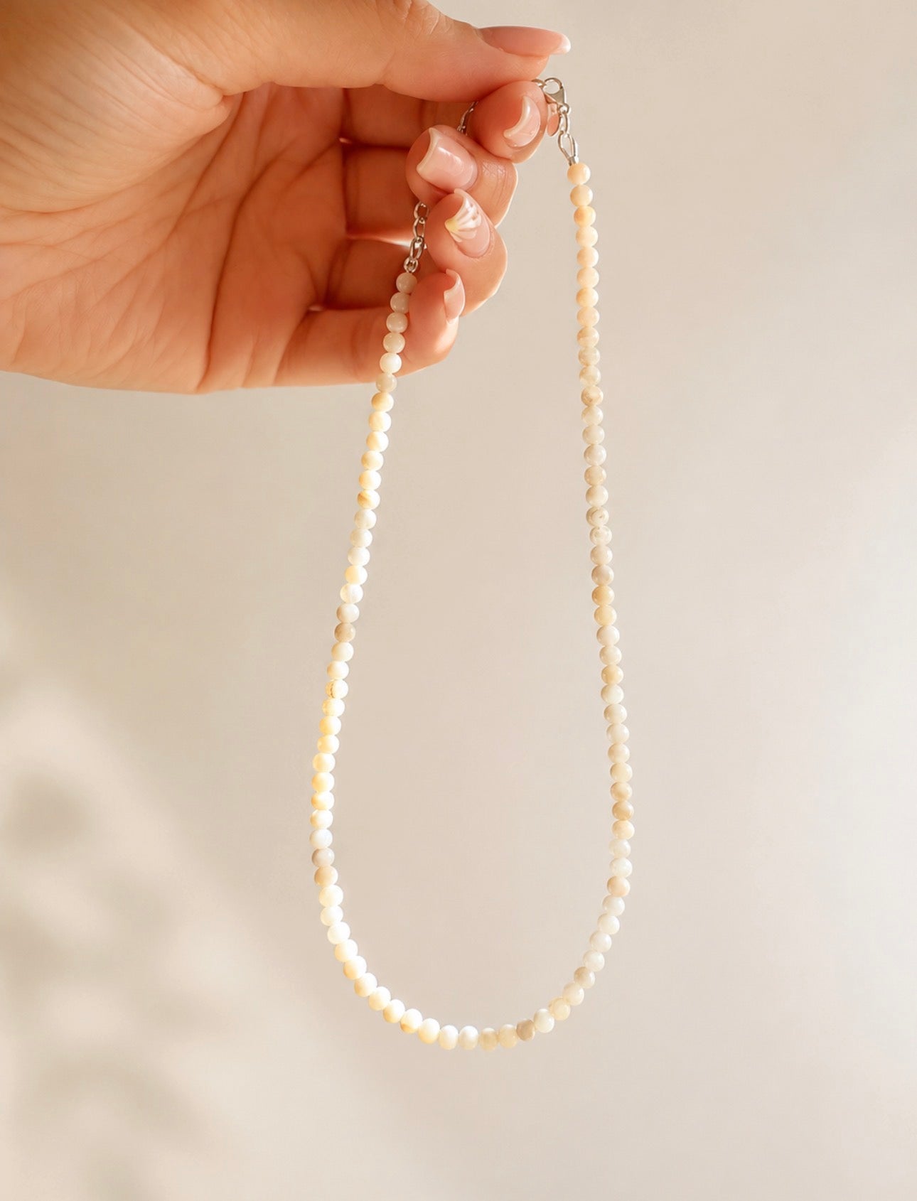 Zoe pearl bead necklace