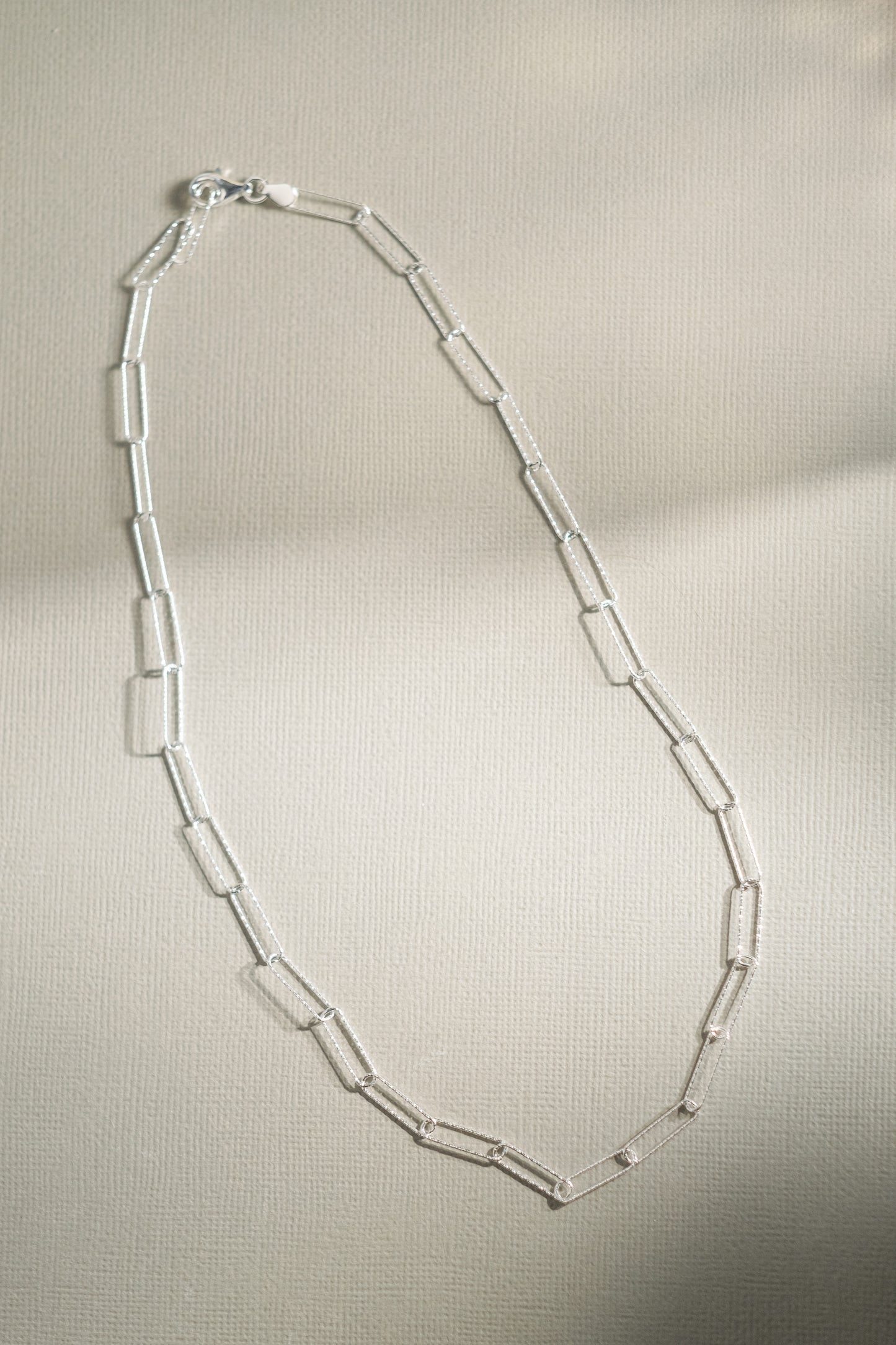 Paperclip chain necklace