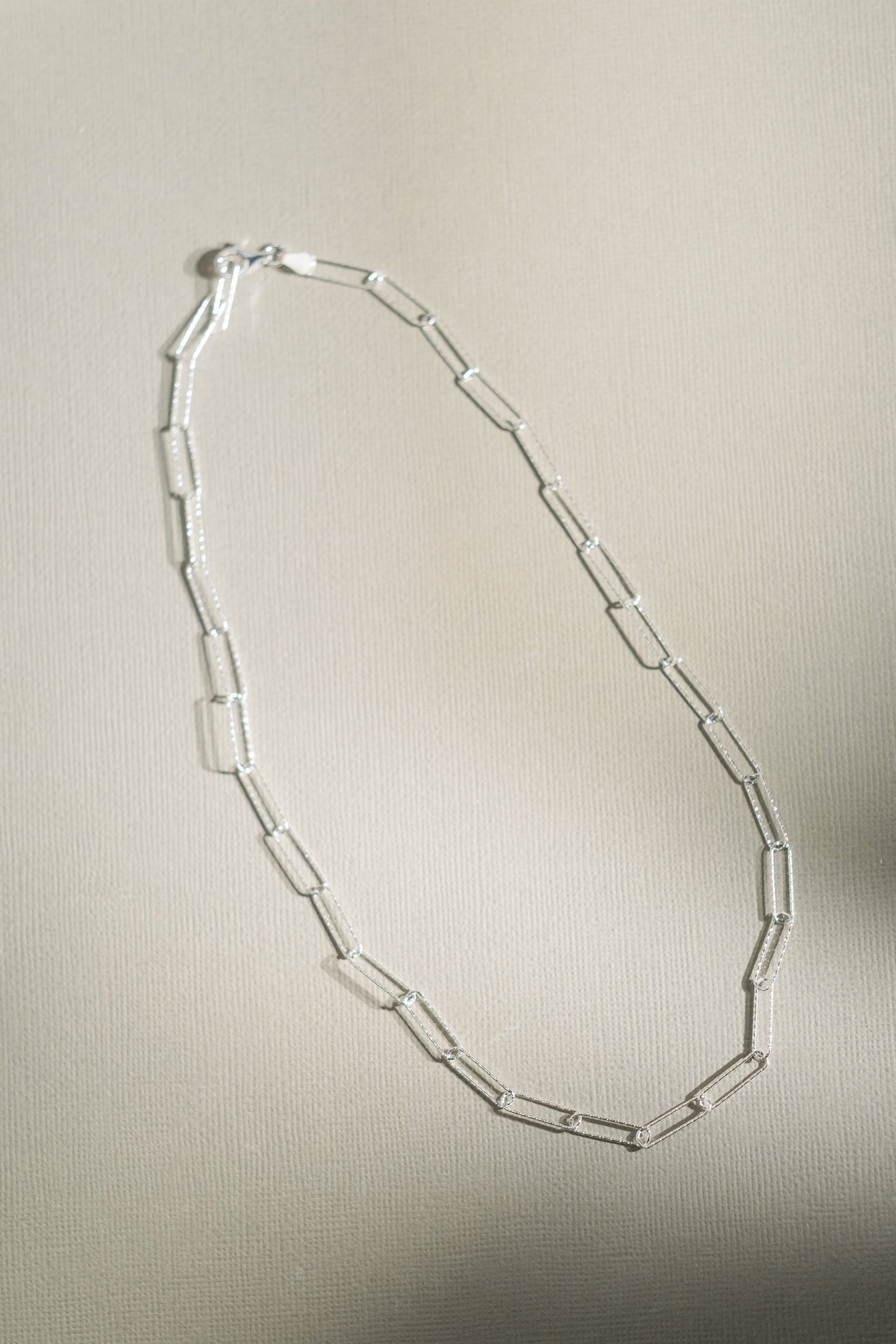 Paperclip chain necklace