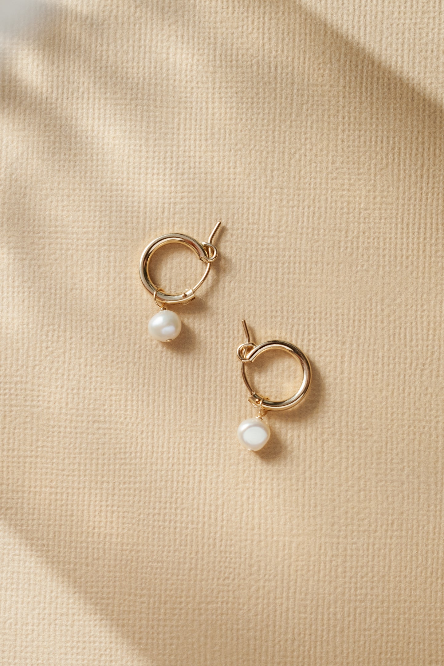 Kat Pearl hoop earrings