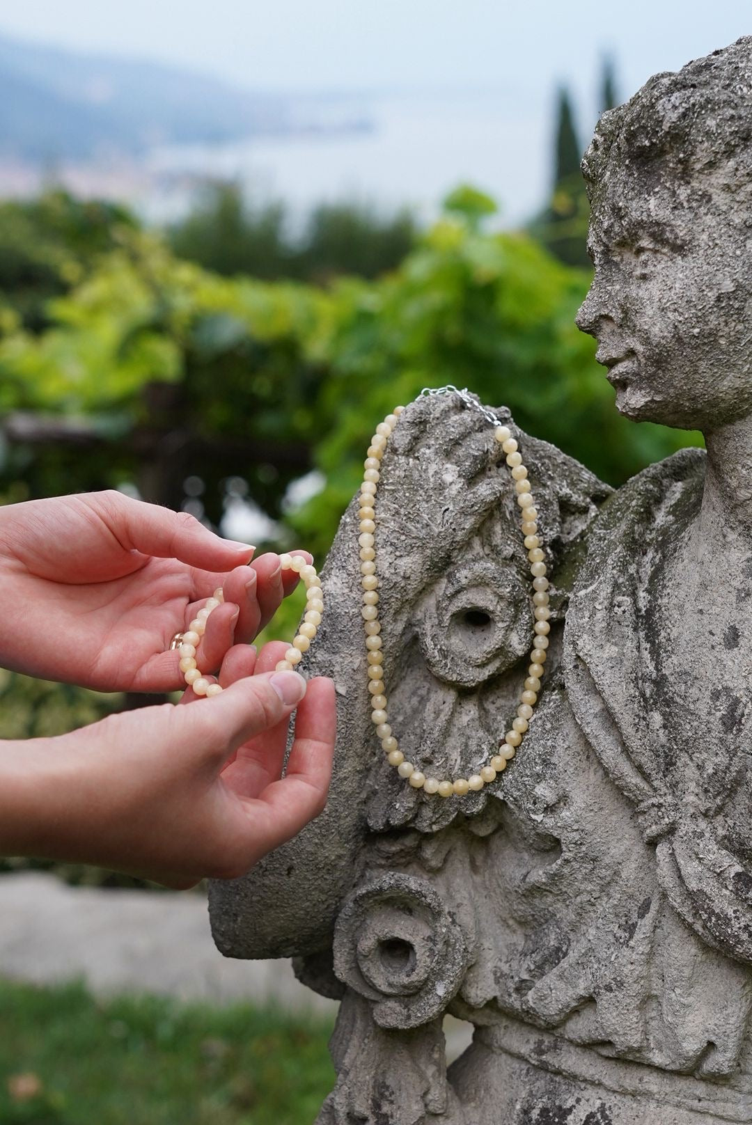 Honey Jade necklace