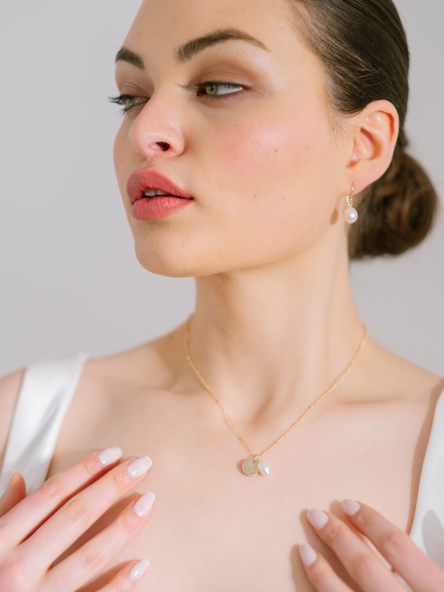 Harlow Pearl hook earrings