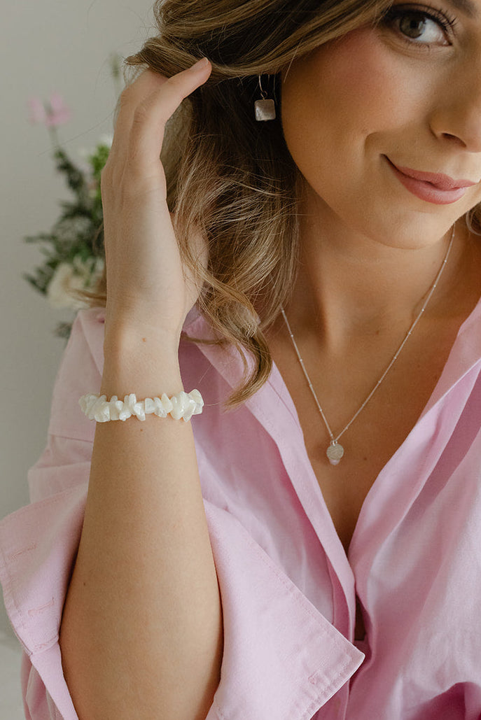 Pearl chip bracelet