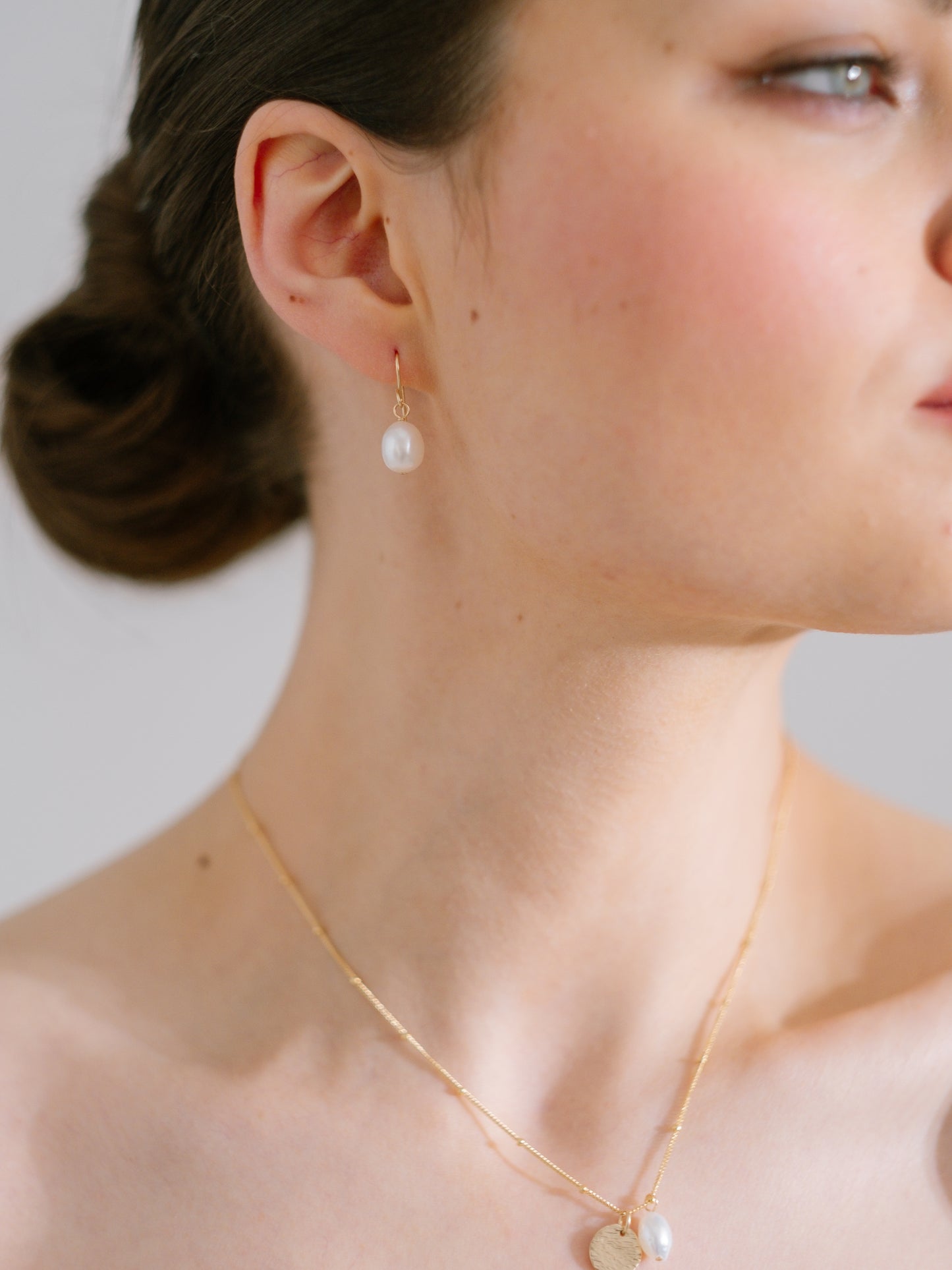Harlow Pearl hook earrings