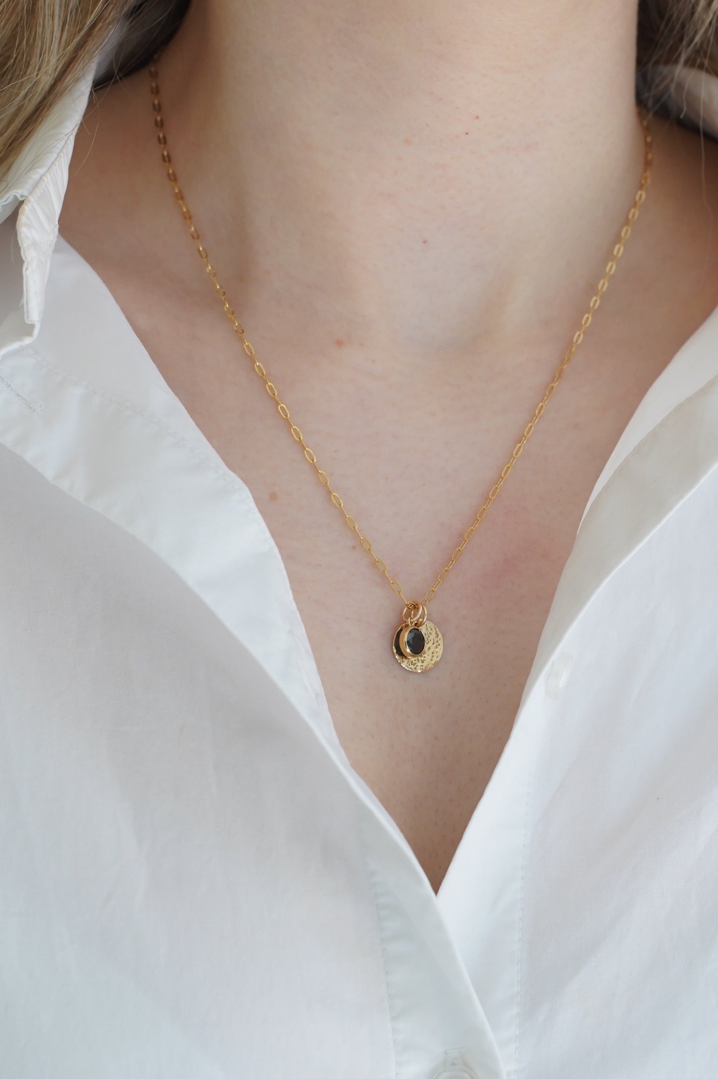 Luna gemstone necklace