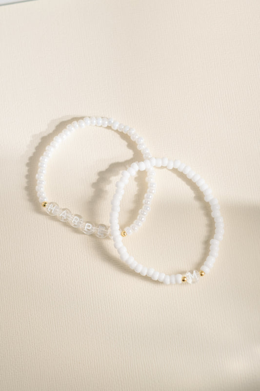 Personalised bead bracelet
