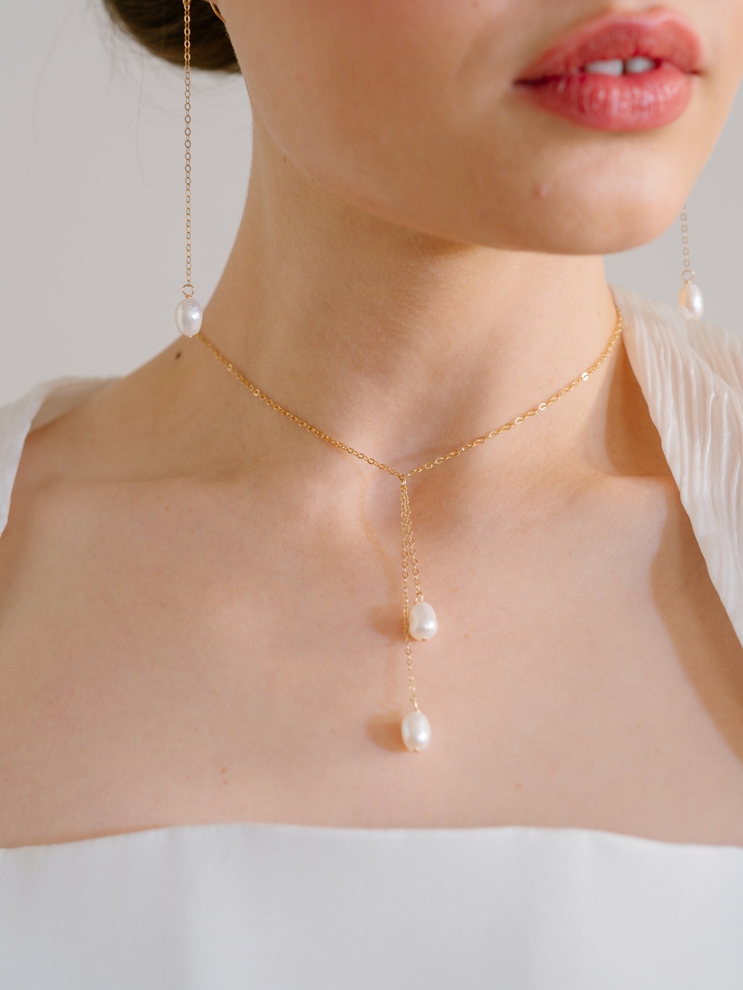 Pearl droplet necklace
