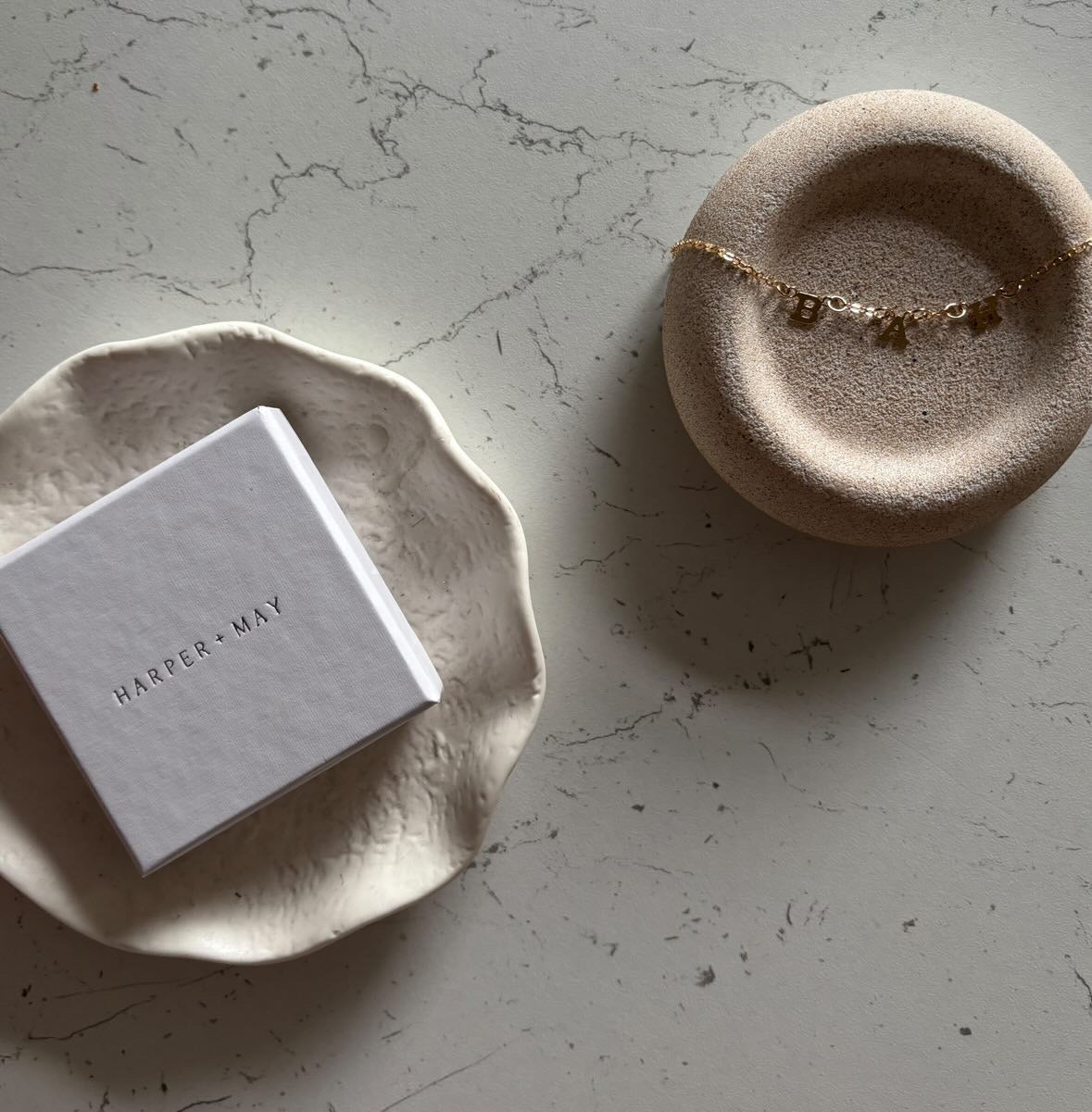 Dainty letter necklace