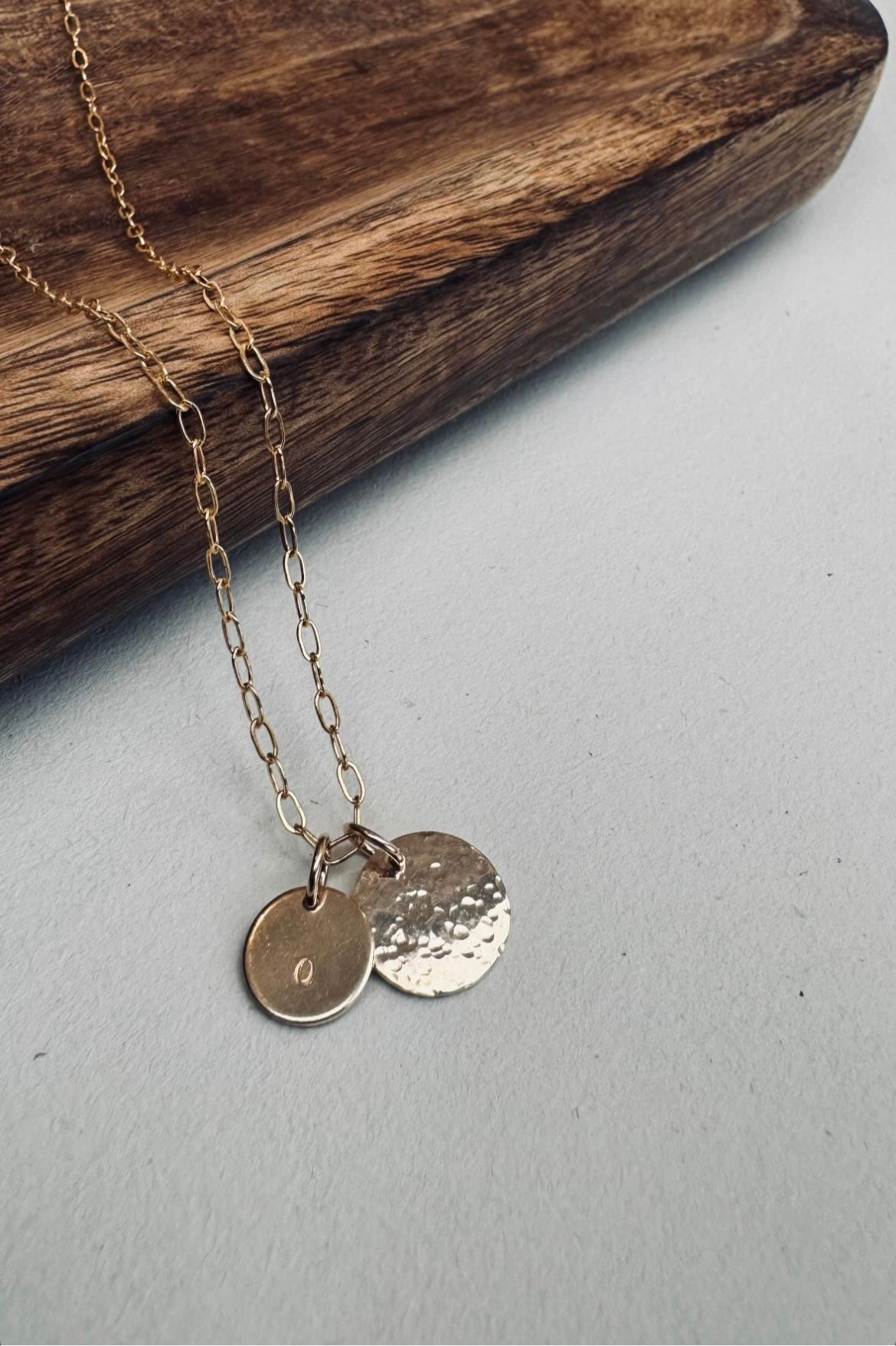 Rosie Double gold pendant necklace