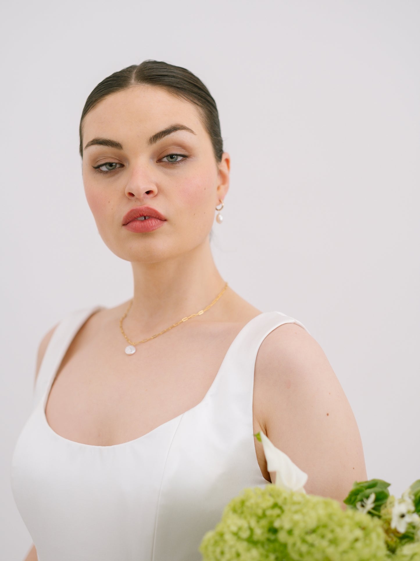 Pearl coin necklace