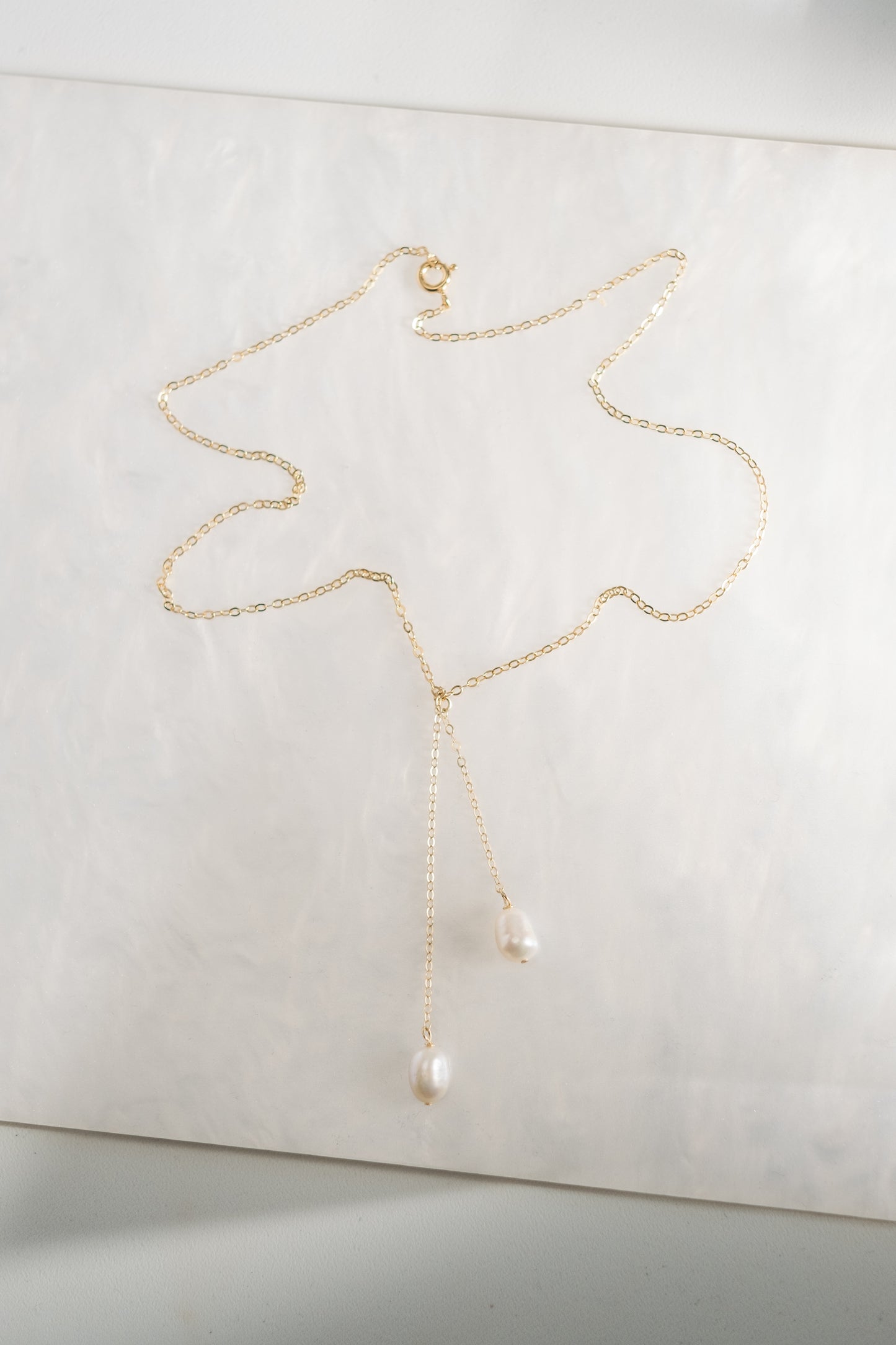 Pearl droplet necklace