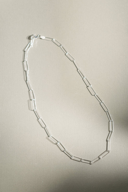 Paperclip chain necklace