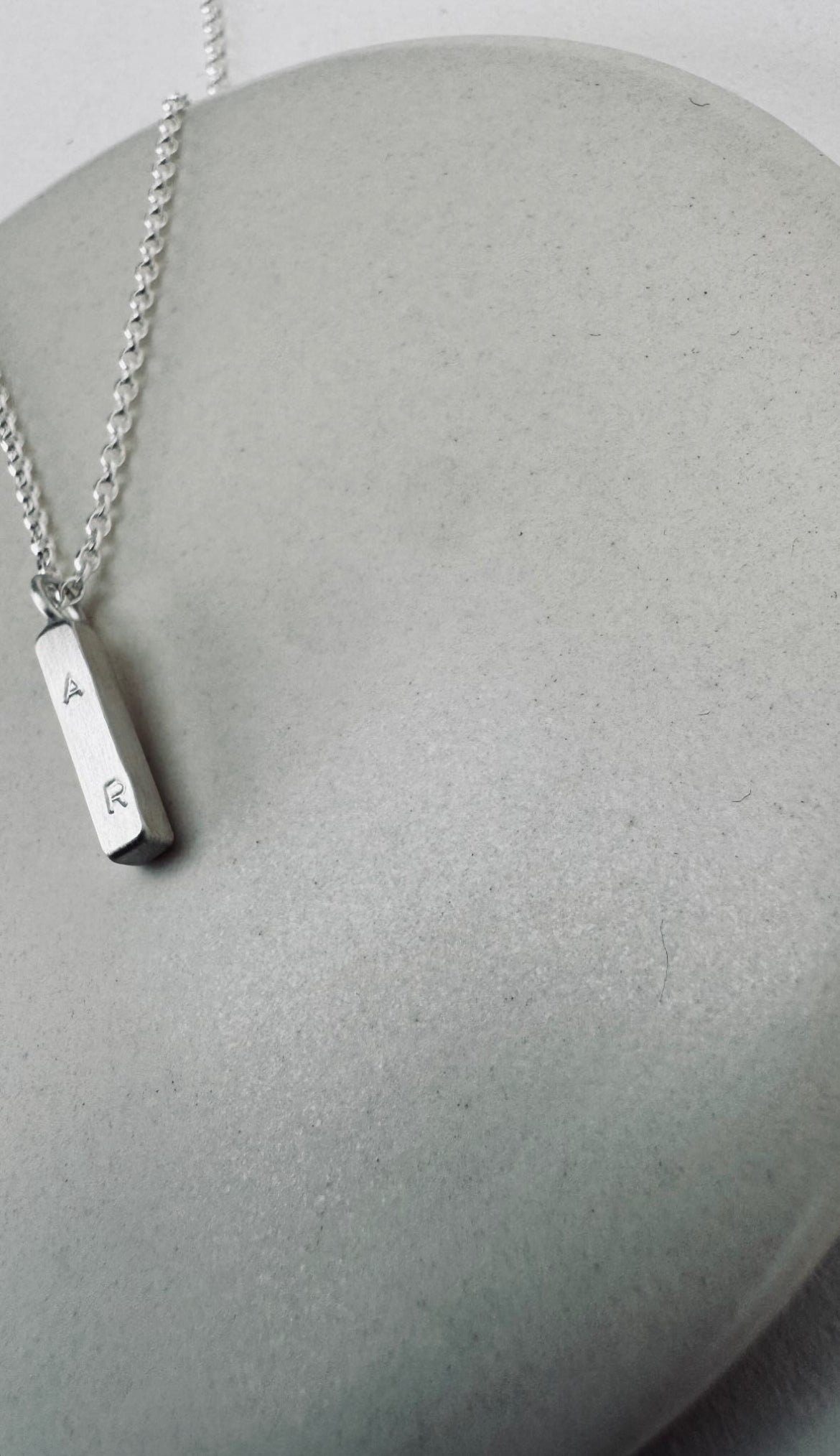 Personalised bar necklace