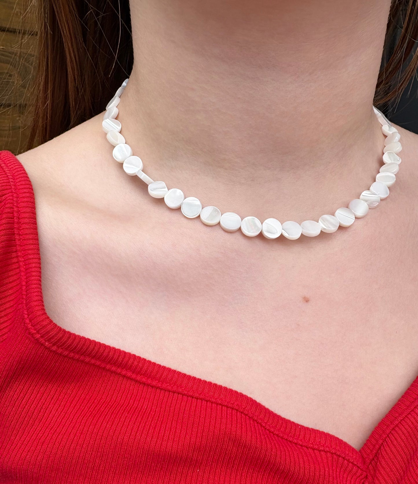 Pearl circle necklace