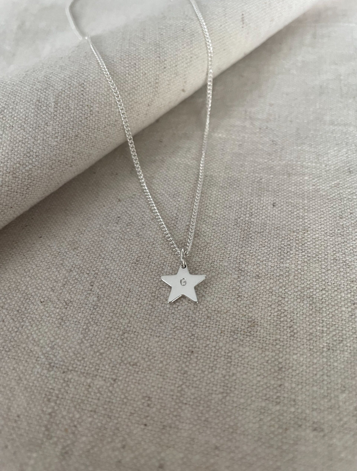Star initial necklace